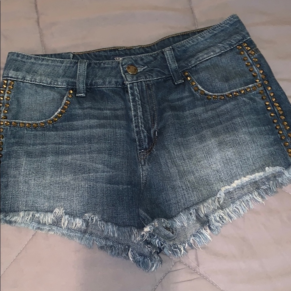 Guess jean shorts with studs
